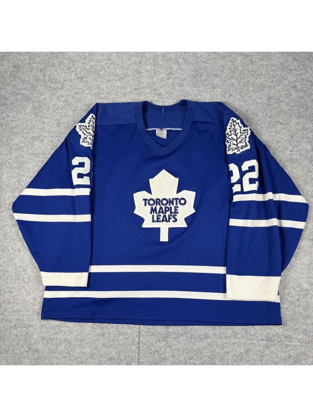 Vintage 90s CCM Toronto Maple Leafs Ken Baumgartner NHL Home Jersey XXL 2XL